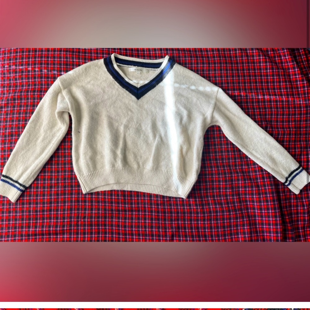 Be Aboutto Blue and White Sweater